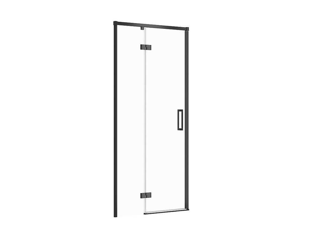 Larga 90×195 zuhanyajtó fekete balos